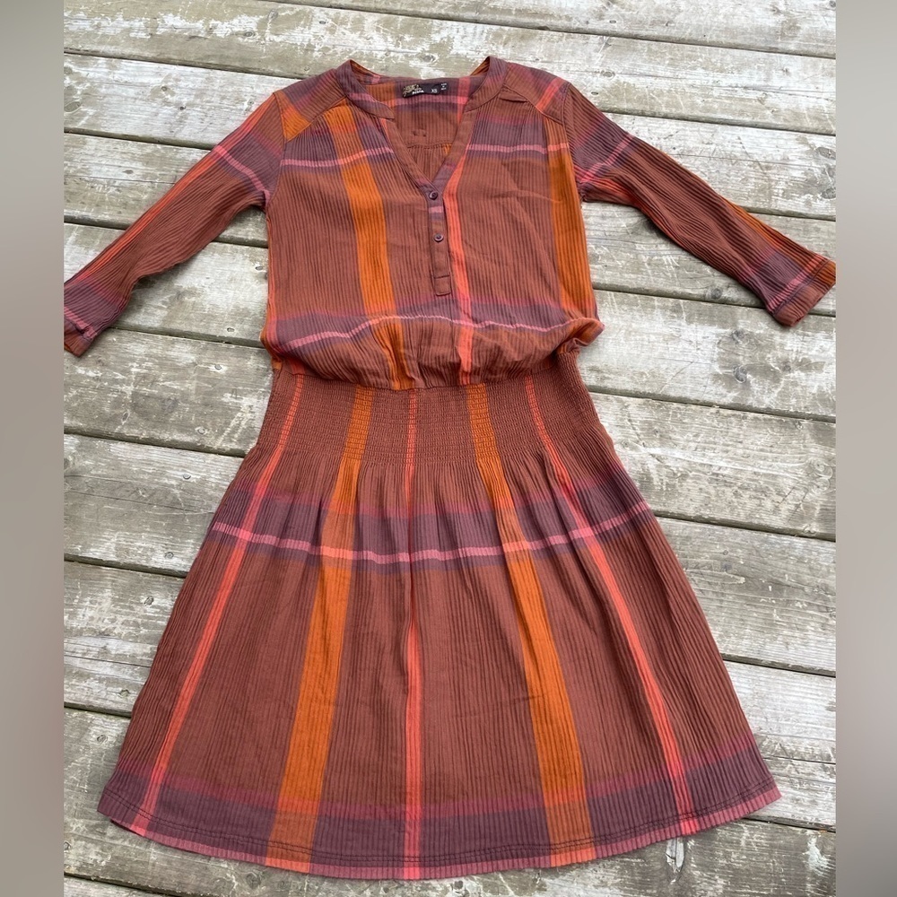 Prana ‘sugar pine’ dress 100% organic cotton size XS